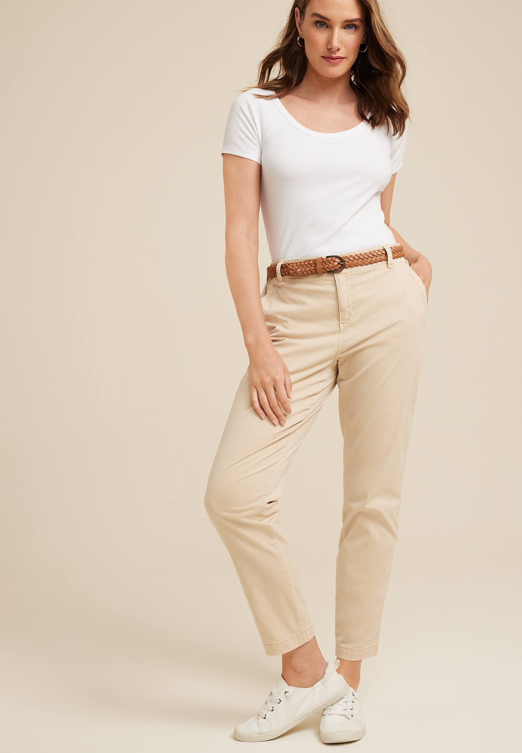 Buy Mehrang Womens Trouser Pants/Slimfit Regular Wear Chinos Pants