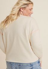 Plus Size Crew Neck Sweatshirt, C2789, small