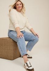 Plus Size Crew Neck Sweatshirt, C2789, small