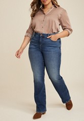 Plus Size m jeans by maurices™ Dark Classic Mid Rise Bootcut Jean