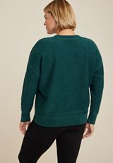 Plus Size Resting Grinch Face Sweatshirt, C3895, small