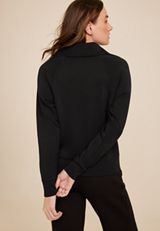 Quarter Zip Collar Sweatshirt, C106, small