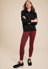 Quarter Zip Collar Sweatshirt, C106, small