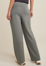 Scuba Knit High Rise Wide Leg Sweatpant, C186, small