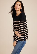 Marina Colorblock Striped Mixer Tee, C1756, small