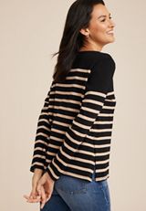 Marina Colorblock Striped Mixer Tee, C1756, small
