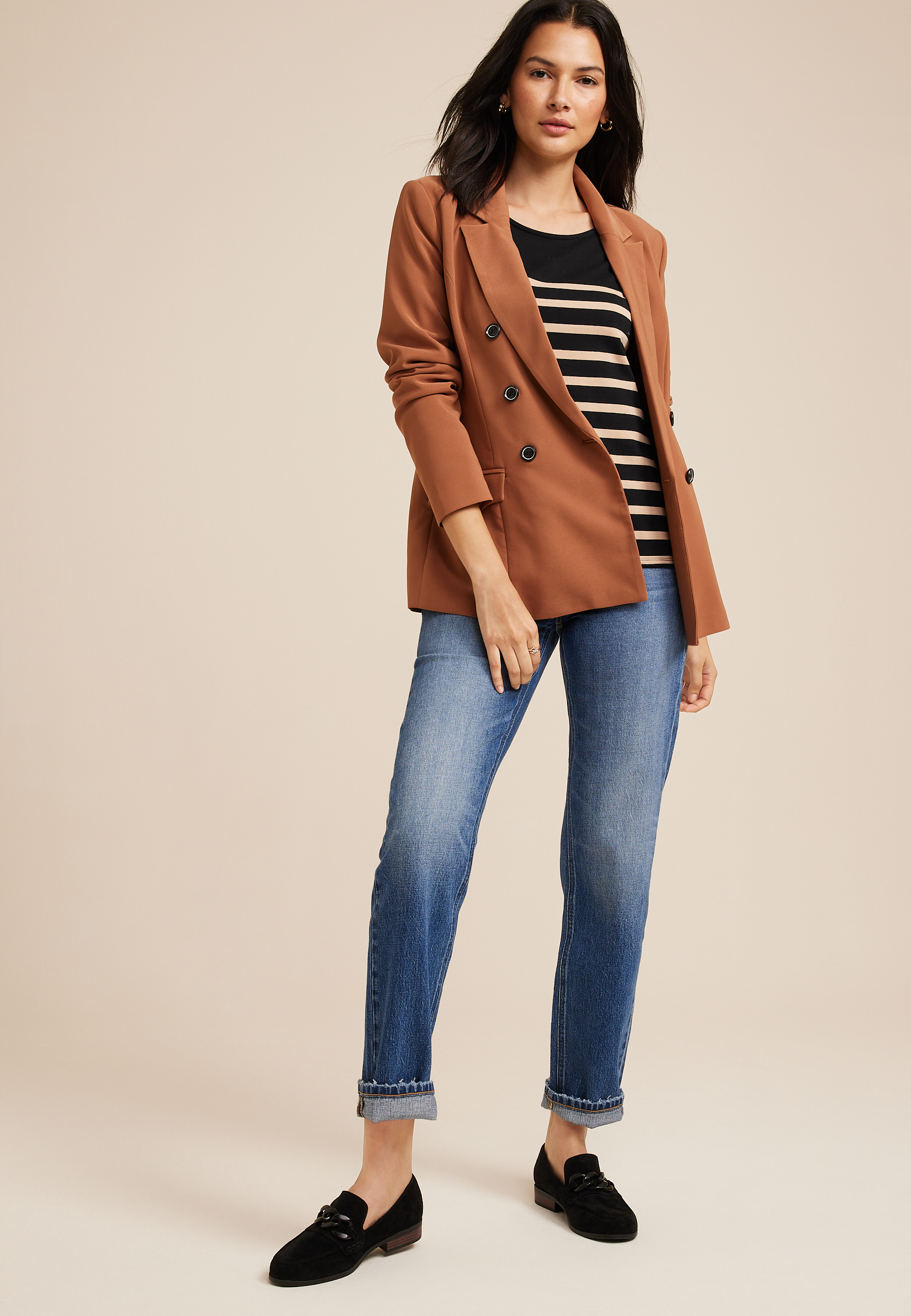 Marina Colorblock Striped Mixer Tee, C1756, large