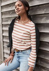 Marina Striped Mixer Tee, C2561, small