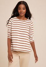 Marina Striped Mixer Tee, C2561, small