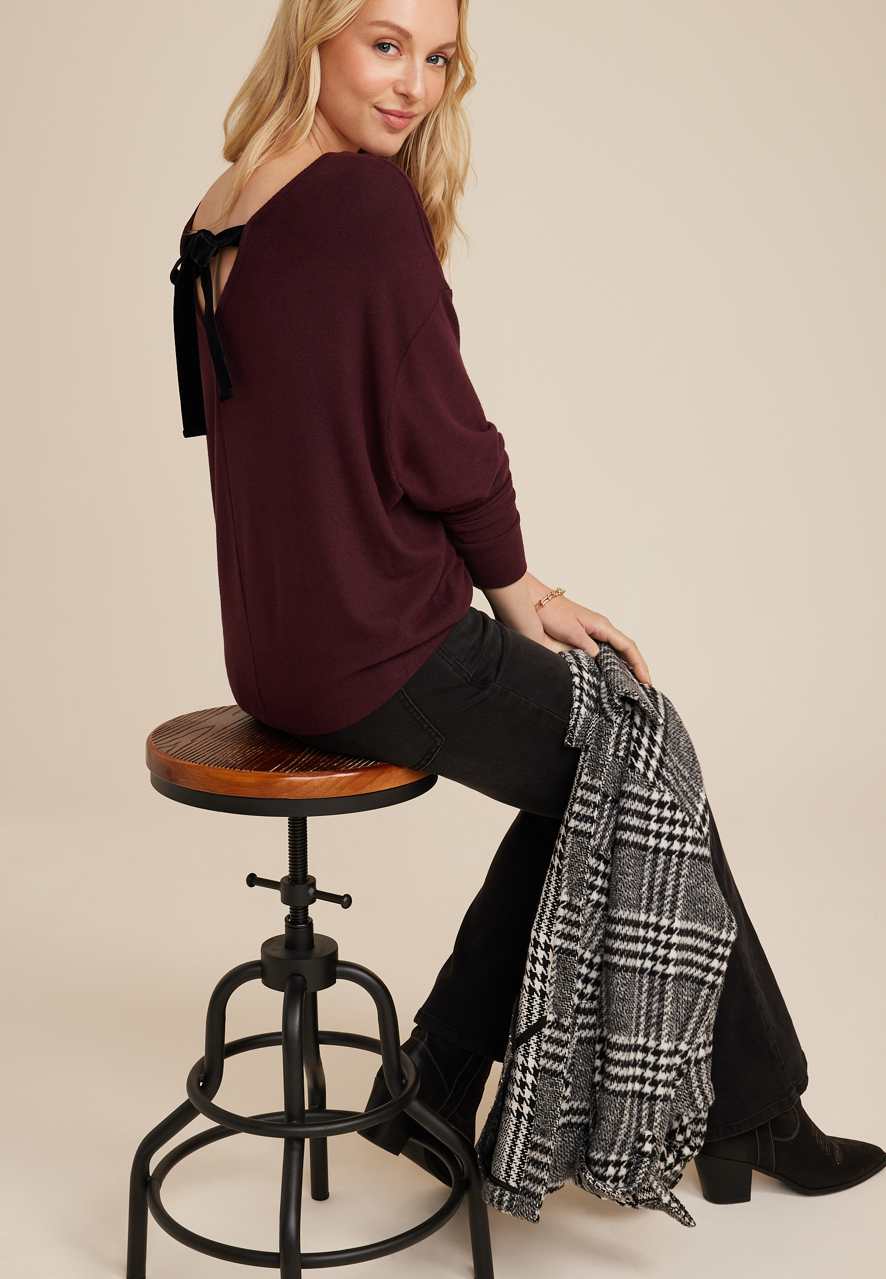 Bow Back Top, C9228, large
