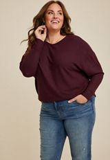 Plus Size Bow Back Top, C9228, small