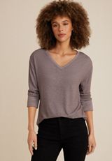 24/7 Victoria Long Sleeve Tee, BROWN ARROW, small