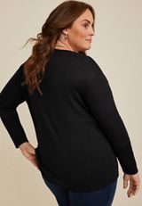 Plus Size 24/7 Victoria Long Sleeve Tee, C106, small