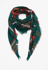 Plaid Blanket Scarf, C1774, small