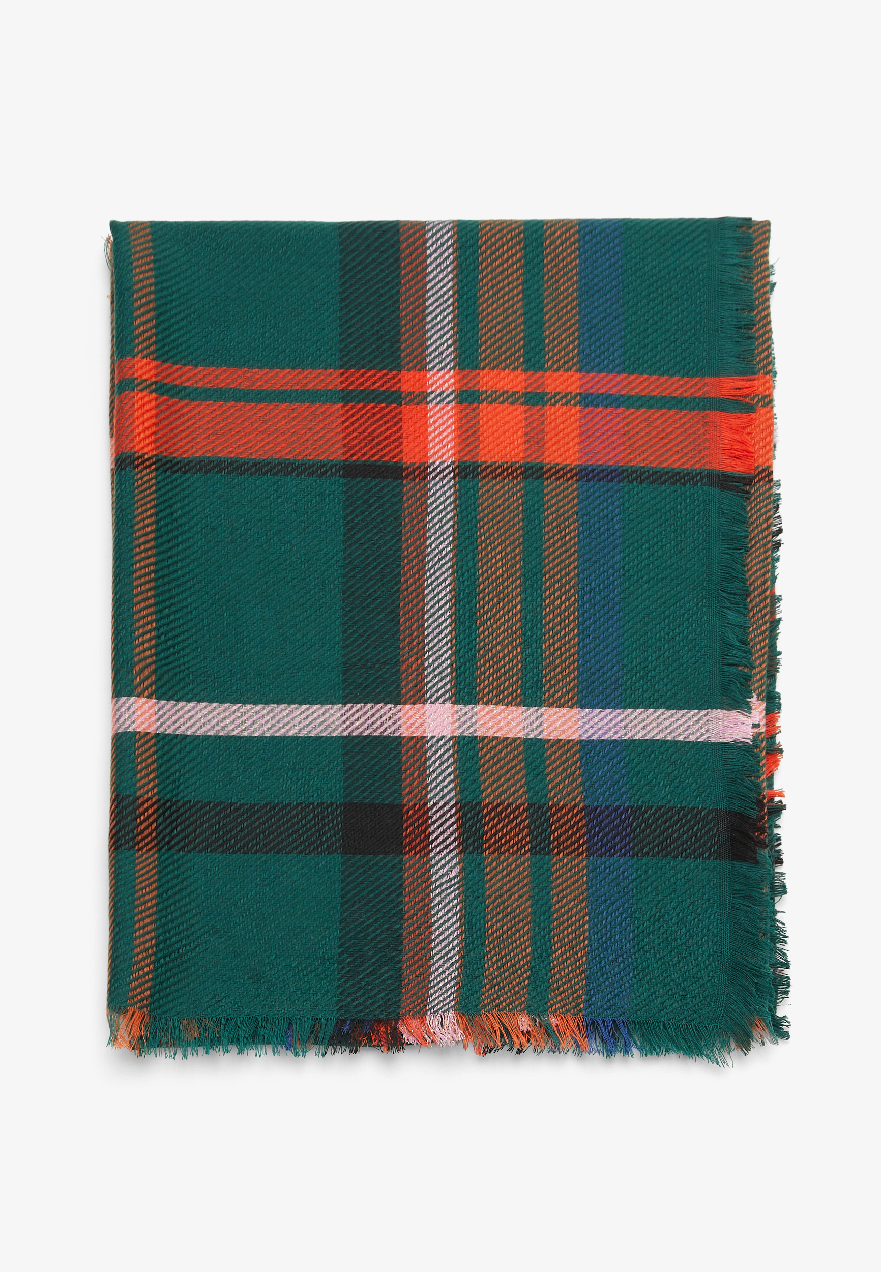 Plaid Blanket Scarf, C1774, large