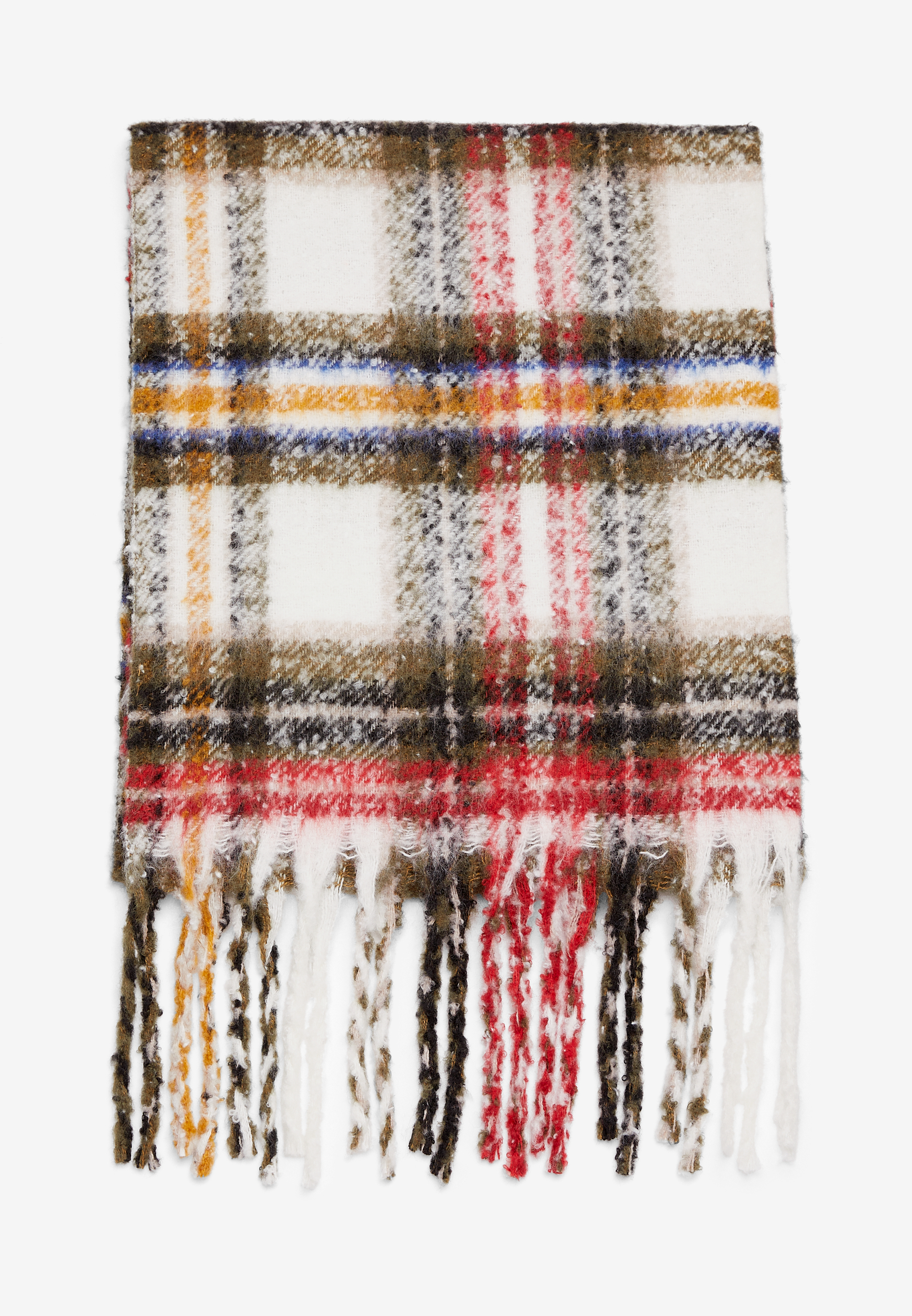 Plaid Blanket Scarf, MULTI, large
