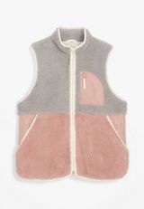 Plus Size Teddy Sherpa Vest, C1942, small