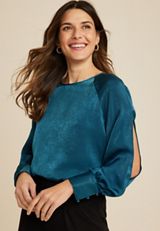 Fallon Satin Blouse, C9266, small