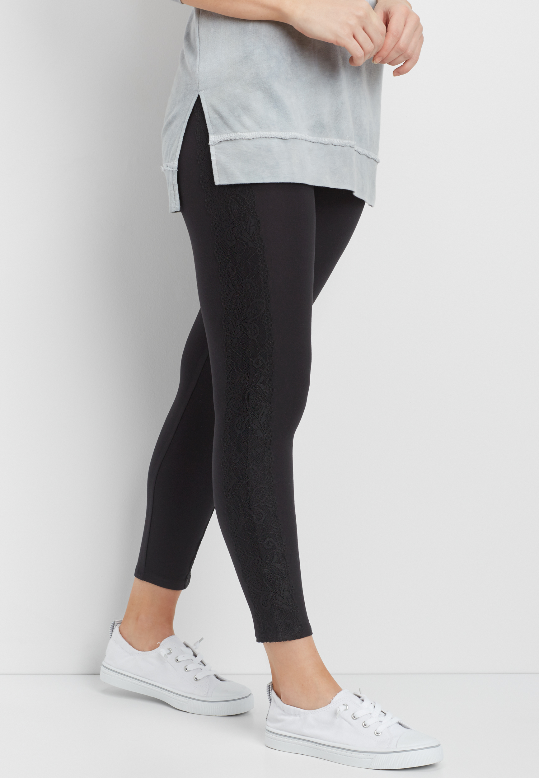 lace side trim legging maurices