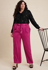 Plus Size Atwood Champagne Print Pleated Blouse, C1756, small