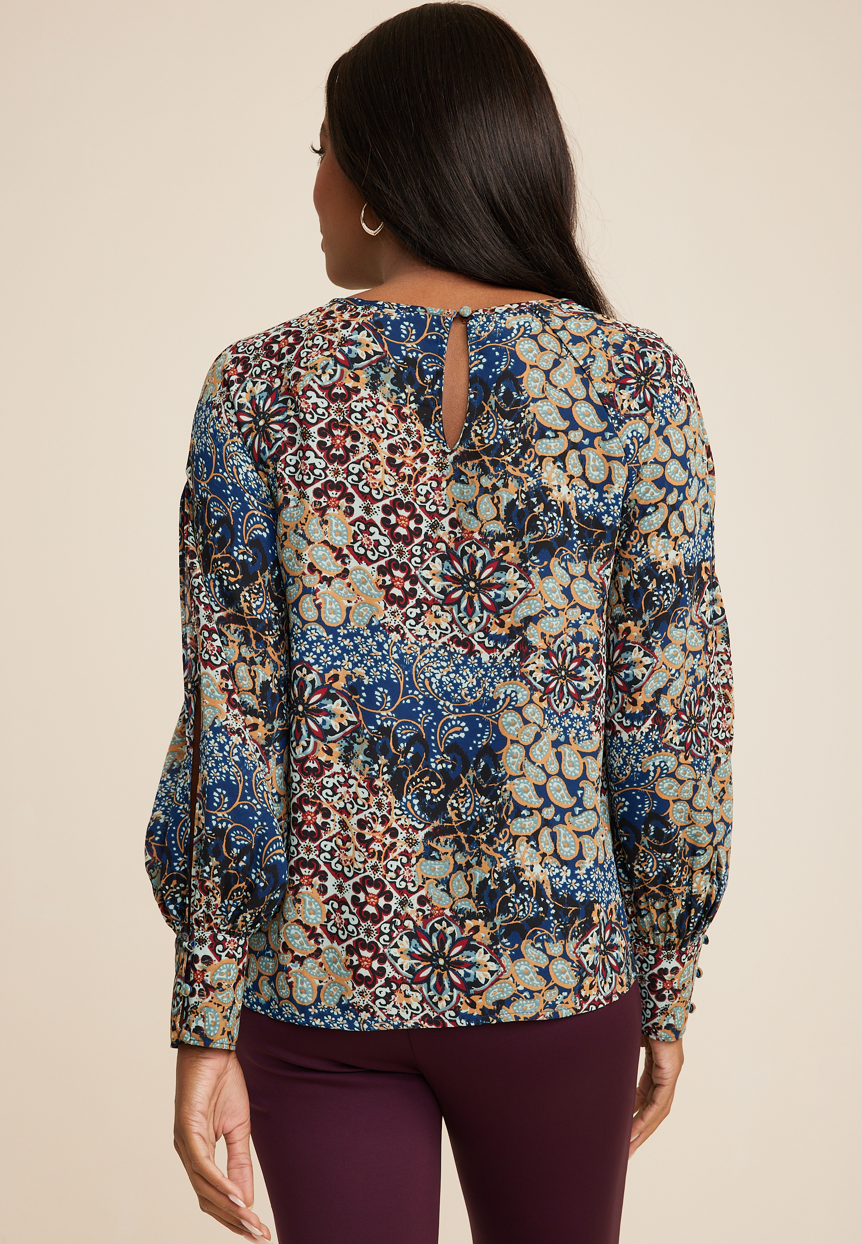 Fallon Patchwork Blouse, C1756, large