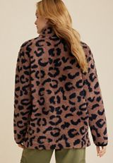 Teddy Sherpa Leopard Sweatshirt, C5330, small