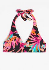 Halter Bralette Bikini Top, C6630, small