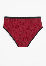 True Stretch Jersey Polka Dot Hipster Panty, C2842, small