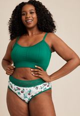 Simply Comfy Holly Berry Cotton Hipster Panty, C2380, small