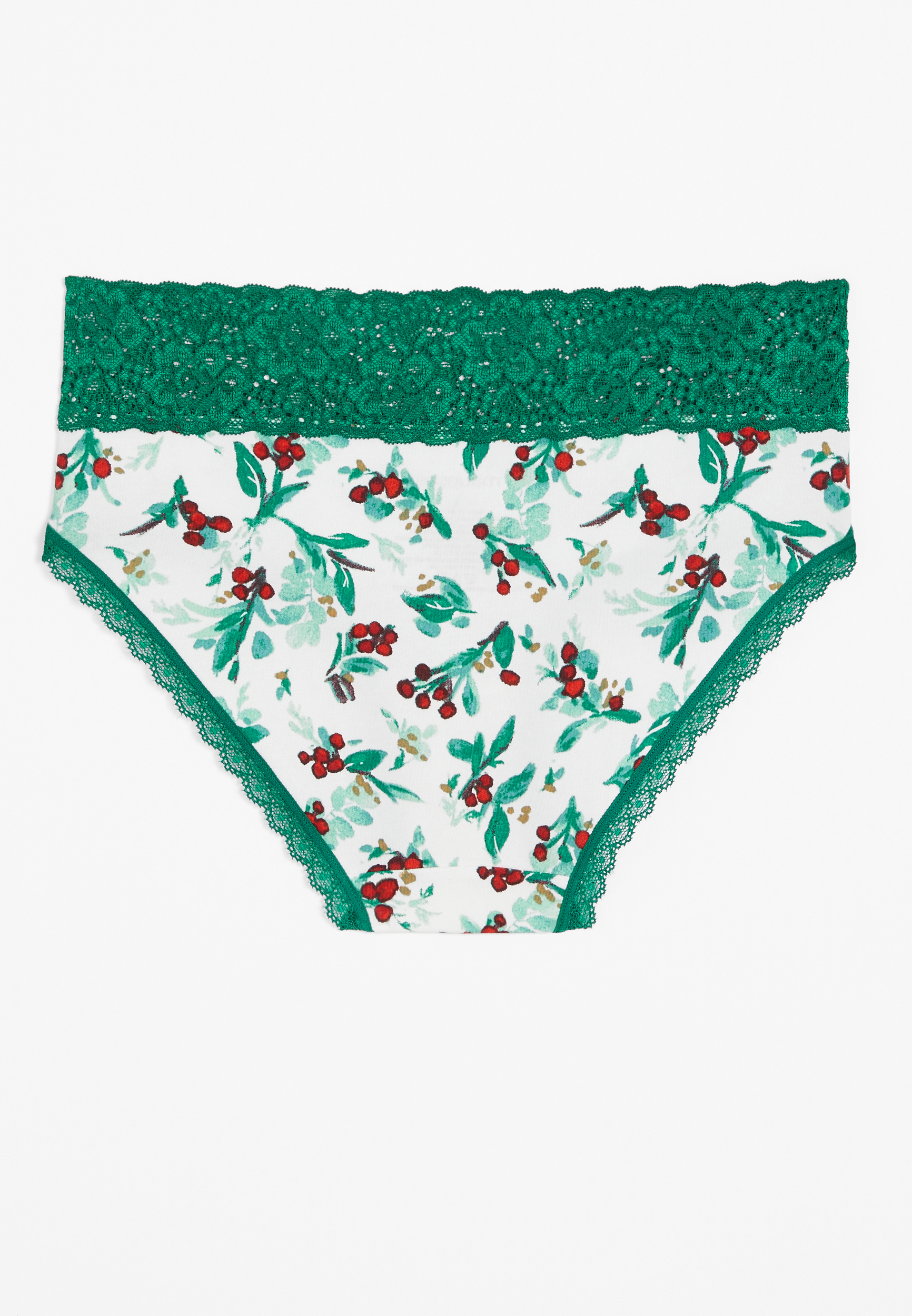 Simply Comfy Holly Berry Cotton Hipster Panty, C2380, large