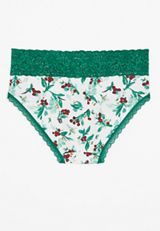 Simply Comfy Holly Berry Cotton Hipster Panty, C2380, small