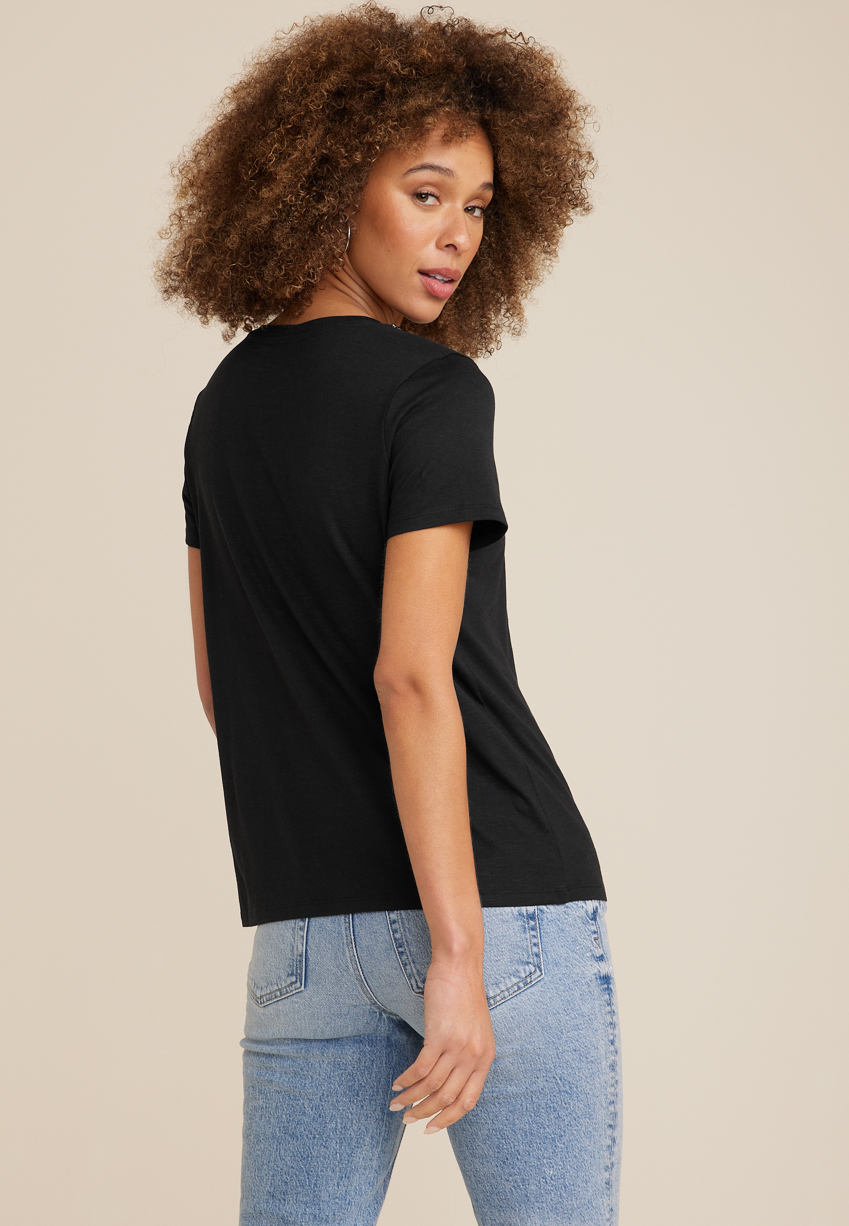 edgely™ Embellished Crew Neck Tee
