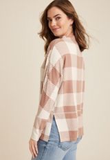 Sylvan Plaid Tunic Top, C4356, small
