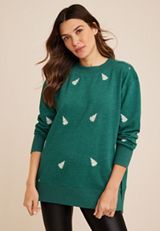 Willowsoft Holiday Tree Sweatshirt, C8766, small
