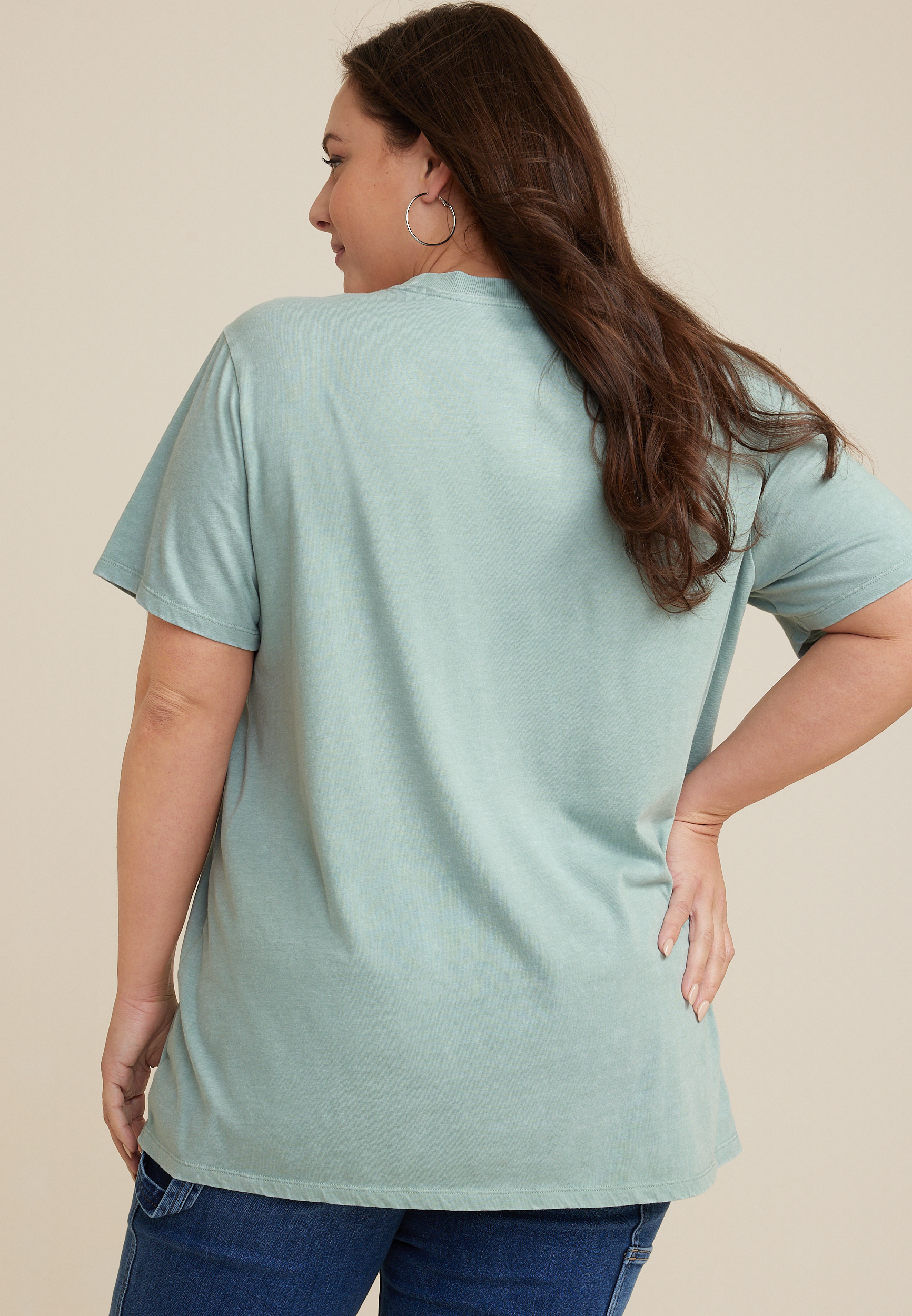 Plus Size Grateful Dead Oversized Graphic Tee, JADE MIST, large