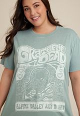 Plus Size Grateful Dead Oversized Graphic Tee, JADE MIST, small