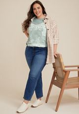 Plus Size Grateful Dead Oversized Graphic Tee, JADE MIST, small