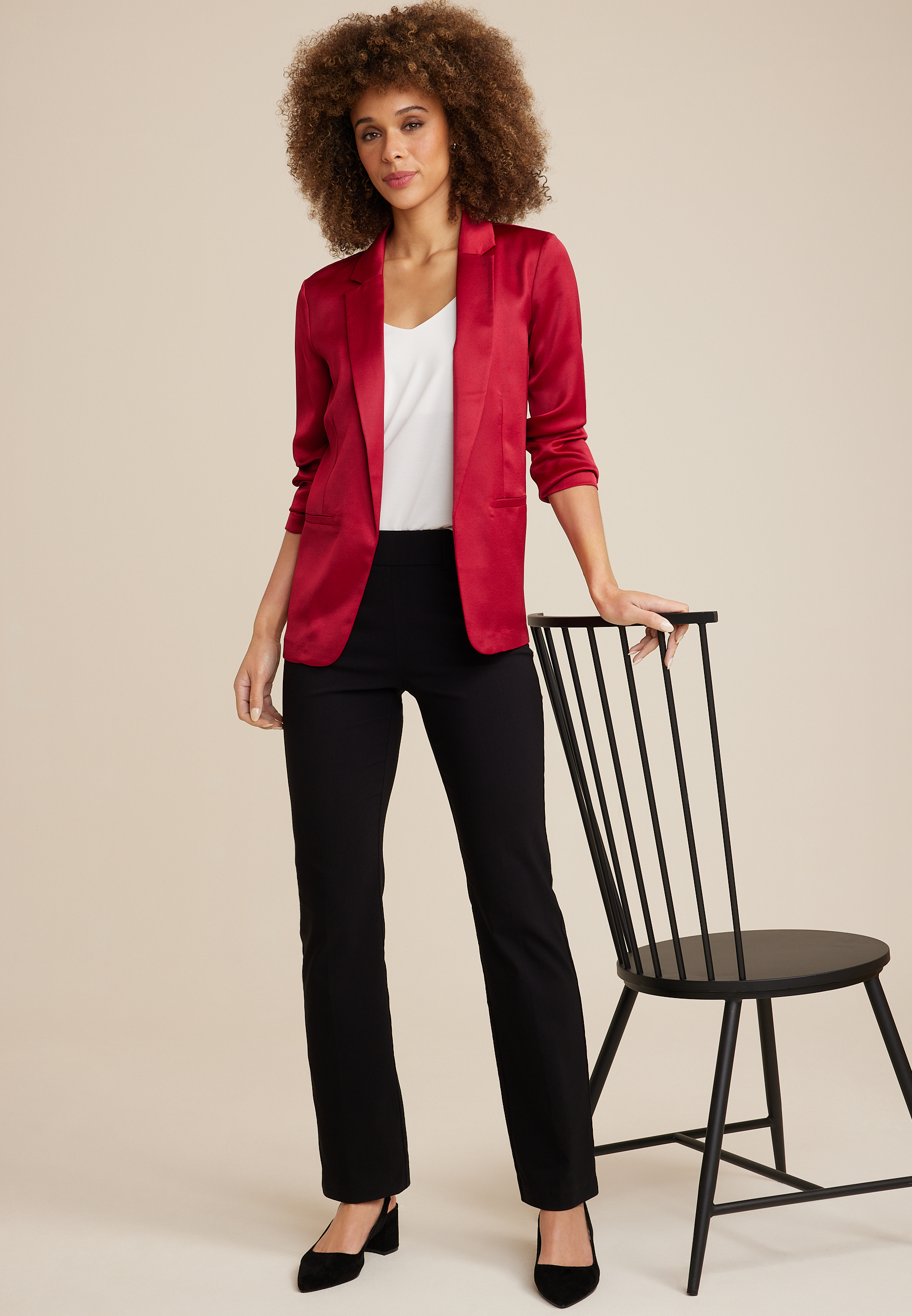 Versa Satin Blazer, C4744, large