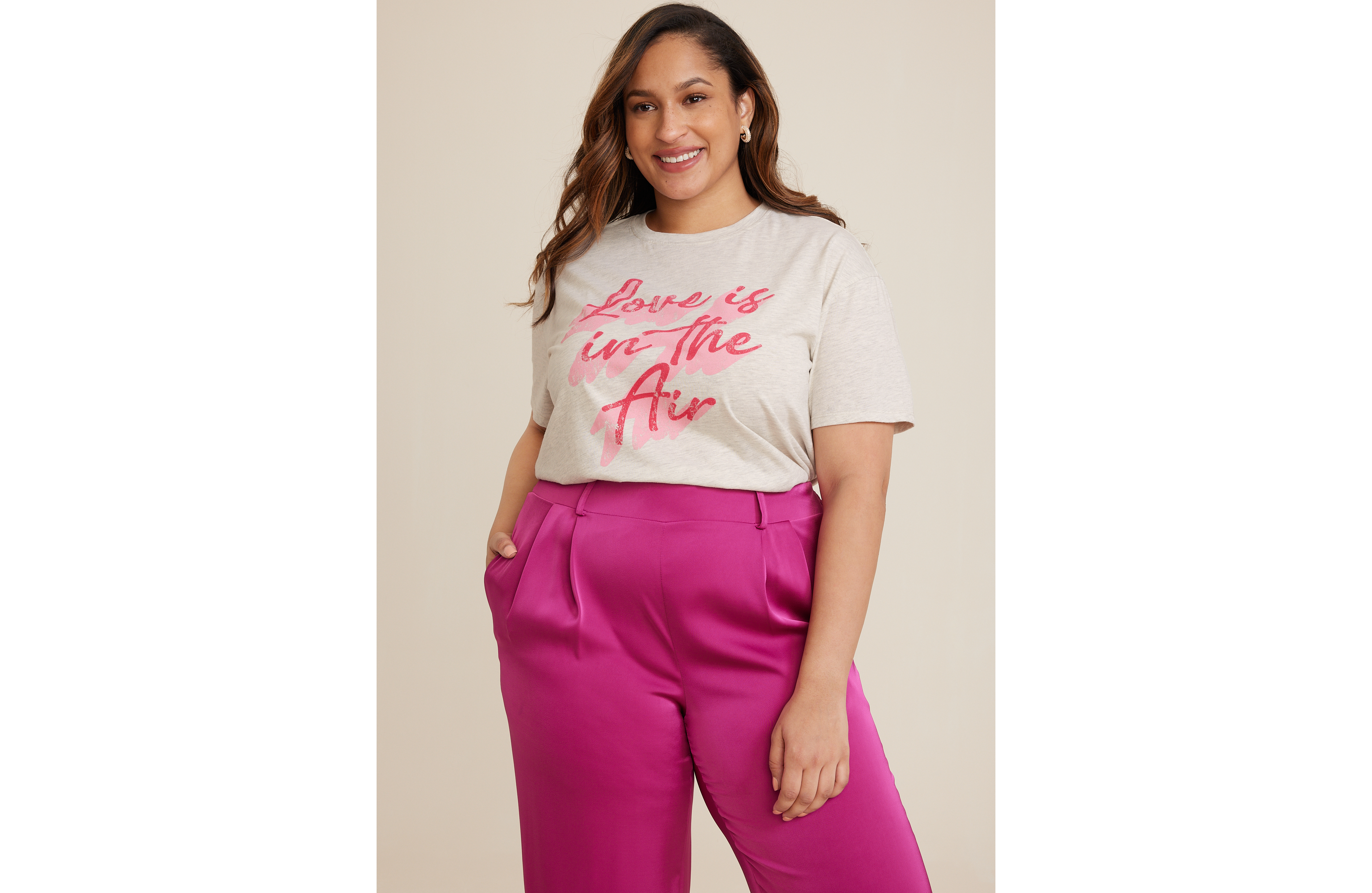 Plus Love Is The Air Graphic Tee