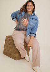 Plus Size The Sun Will Always Rise Again Graphic Tee, C106, small