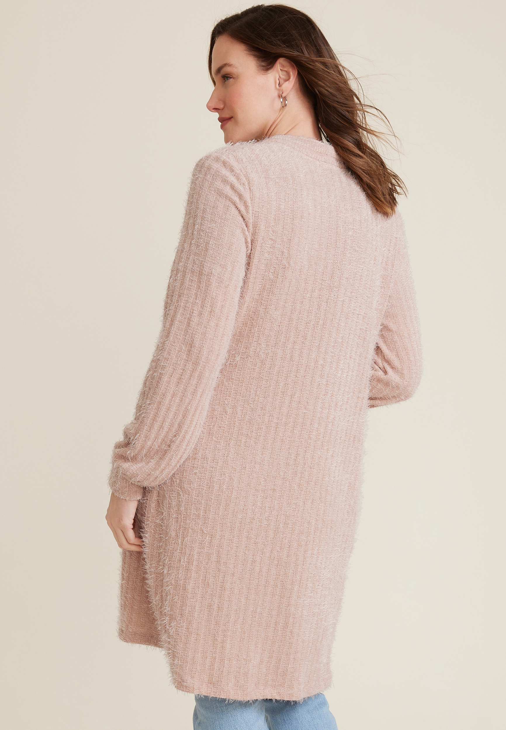 Pink Eyelash Cardigan, C9346, large
