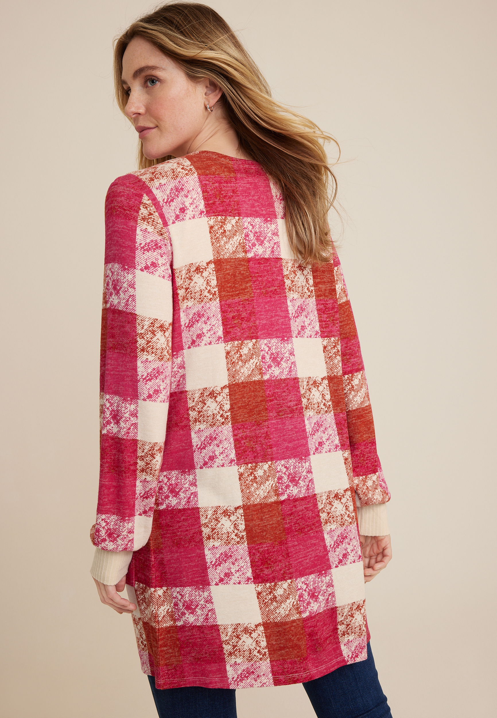 Buffalo Plaid Cardigan, C9366, large