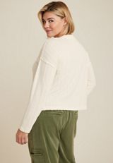Plus Size Textured Cardigan, C2789, small