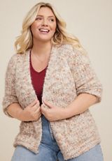 Plus Size Popo Shimmer Cardigan, C9081, small