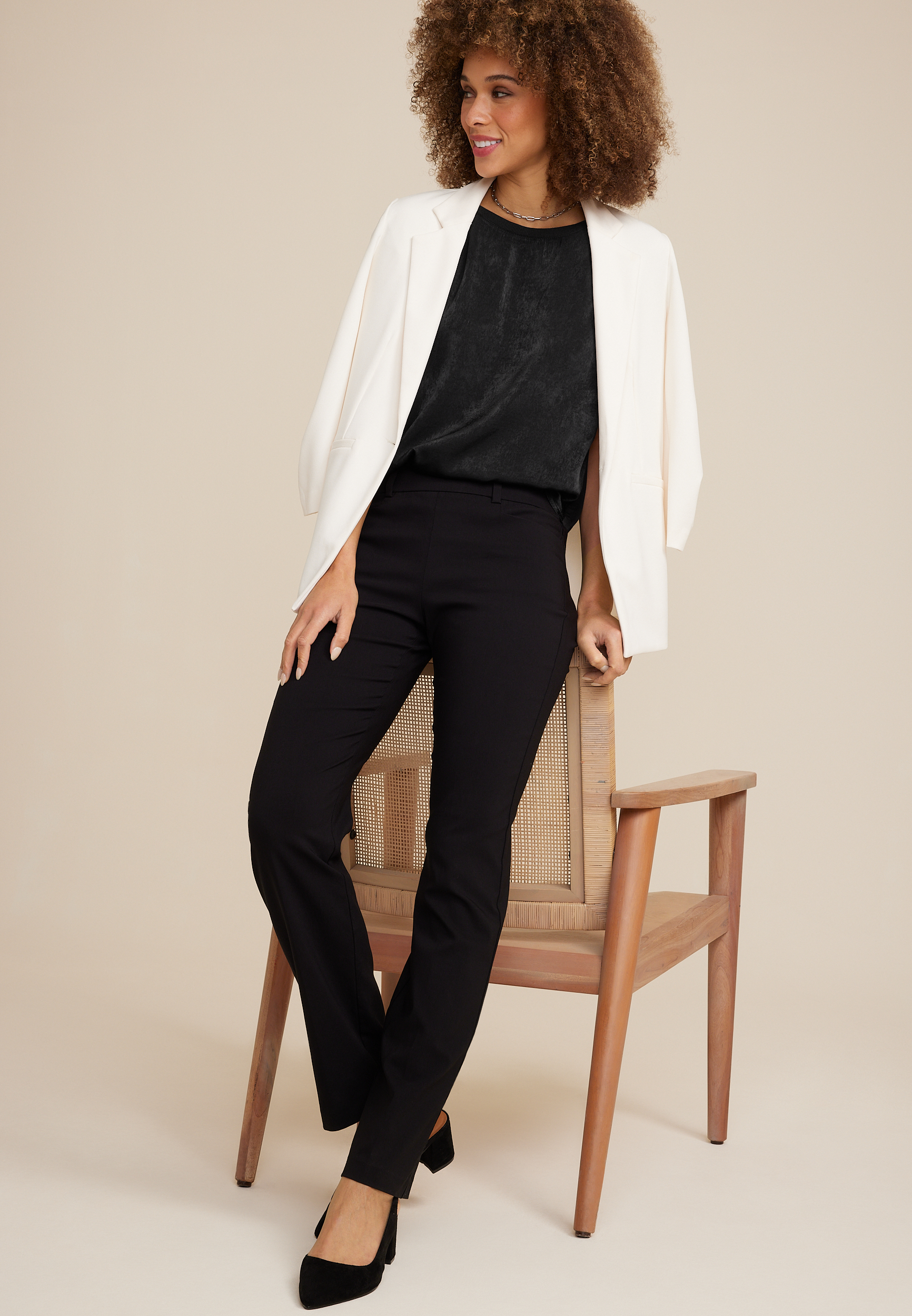 edgely™ Satin Front Tee