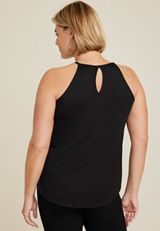 Plus Size Floral Halter Top, C1756, small