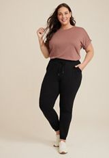 Plus Size Cloud Stretch High Rise Jogger, C106, small