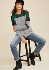 Heritage Buffalo Plaid Mixer Tee, C3409, small