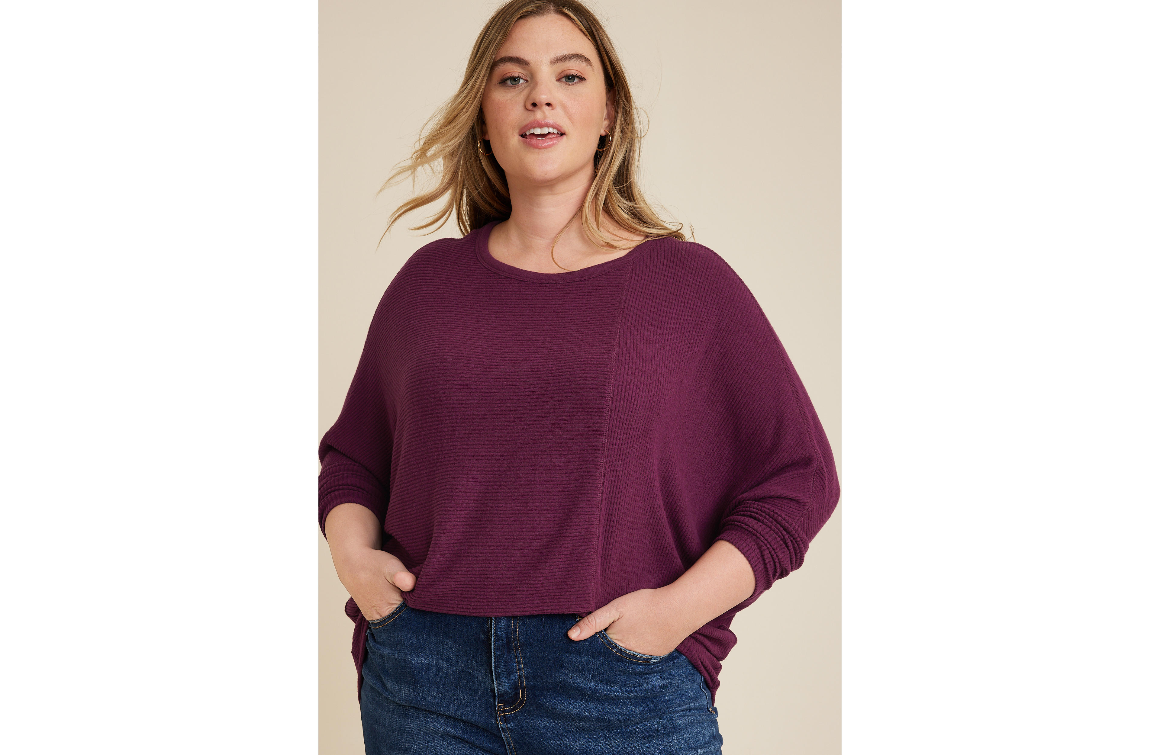 Plus 24/7 Dakota Dolman Top