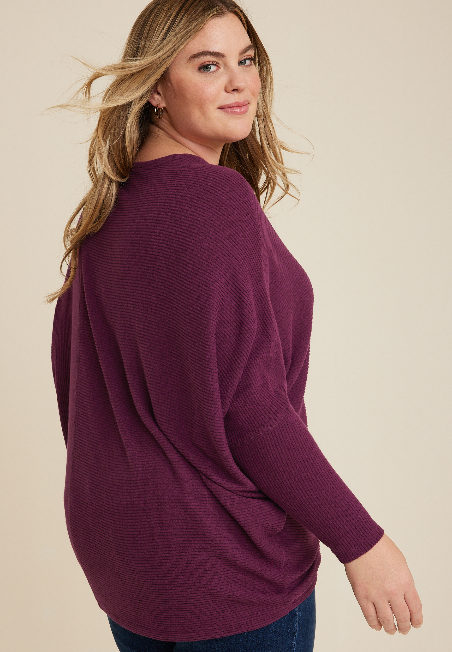 Plus Size 24/7 Dakota Dolman Top, C395, large